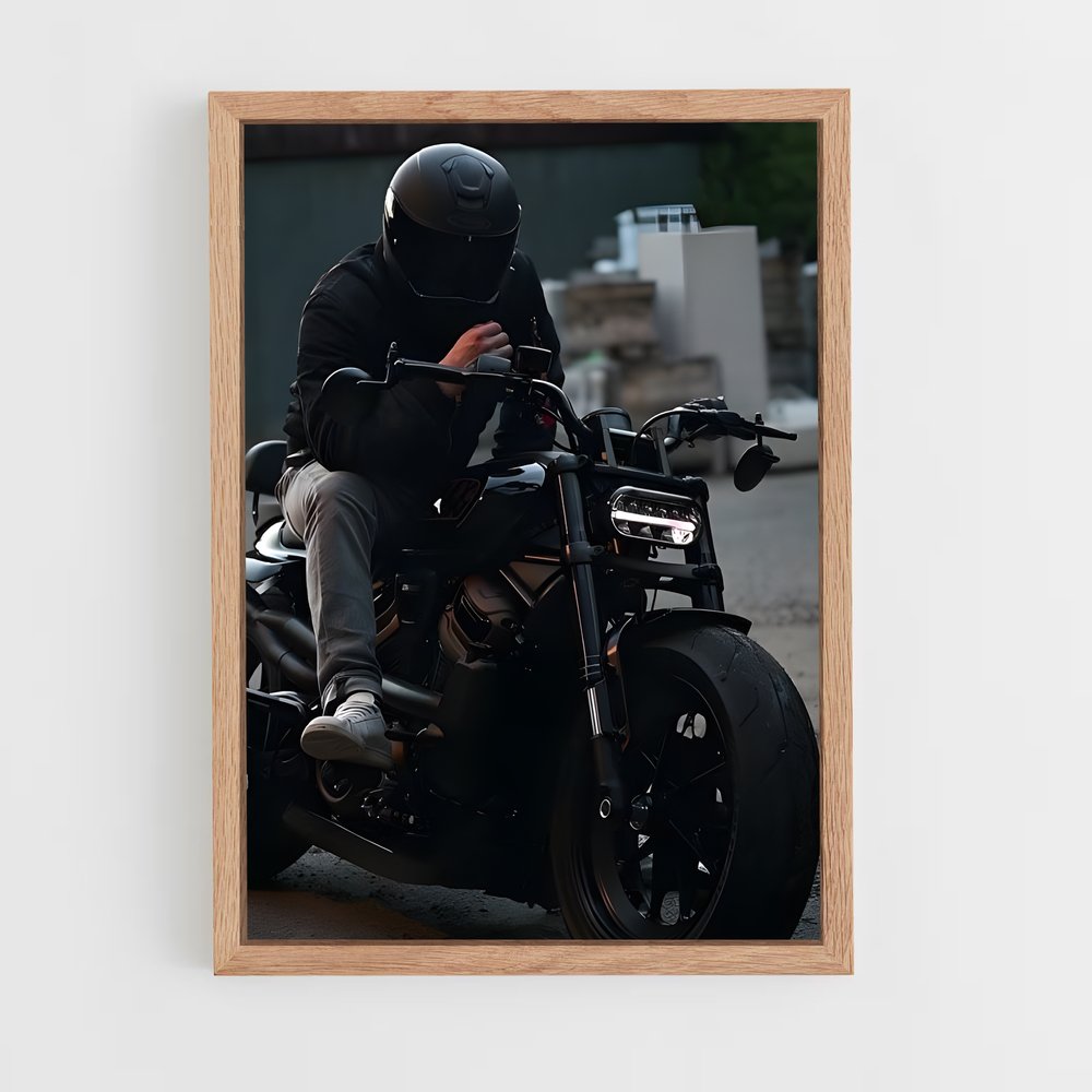 Poster Rider de l'Asphalte – affiche Harley-Davidson (vue 4)